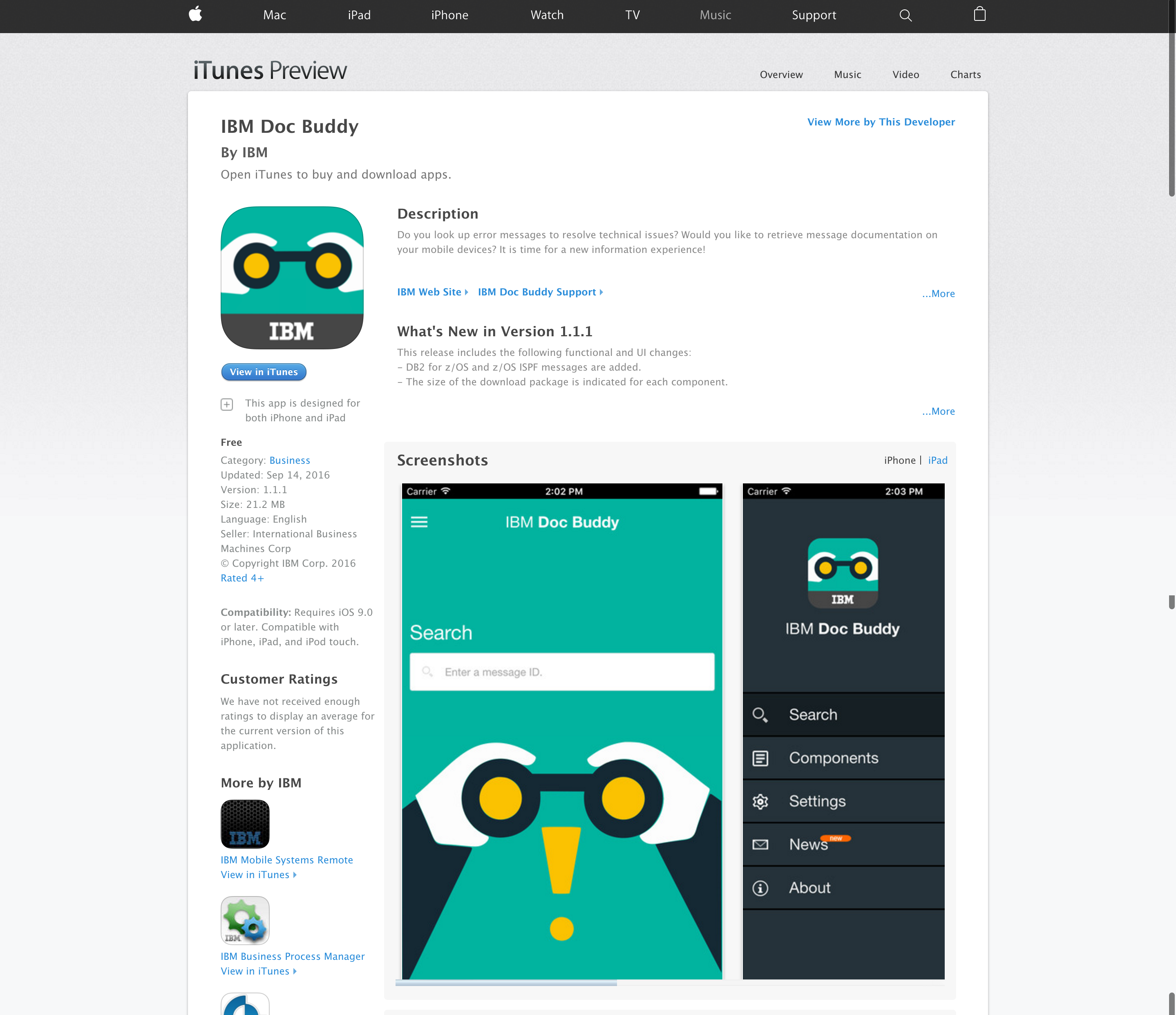 IBM Doc Buddy on the App Store