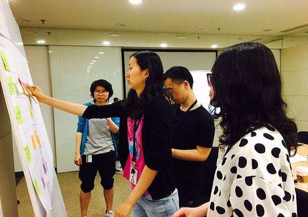 Design Thinking workshop in action