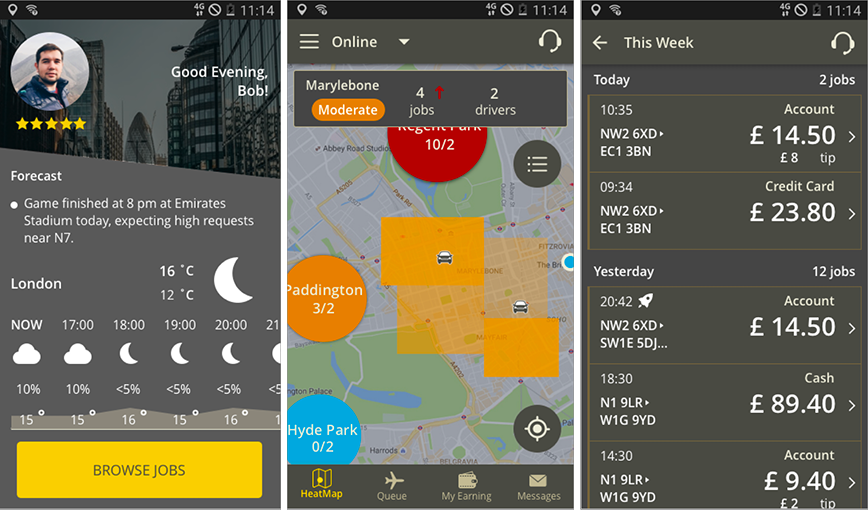 Neutral grey night mode
